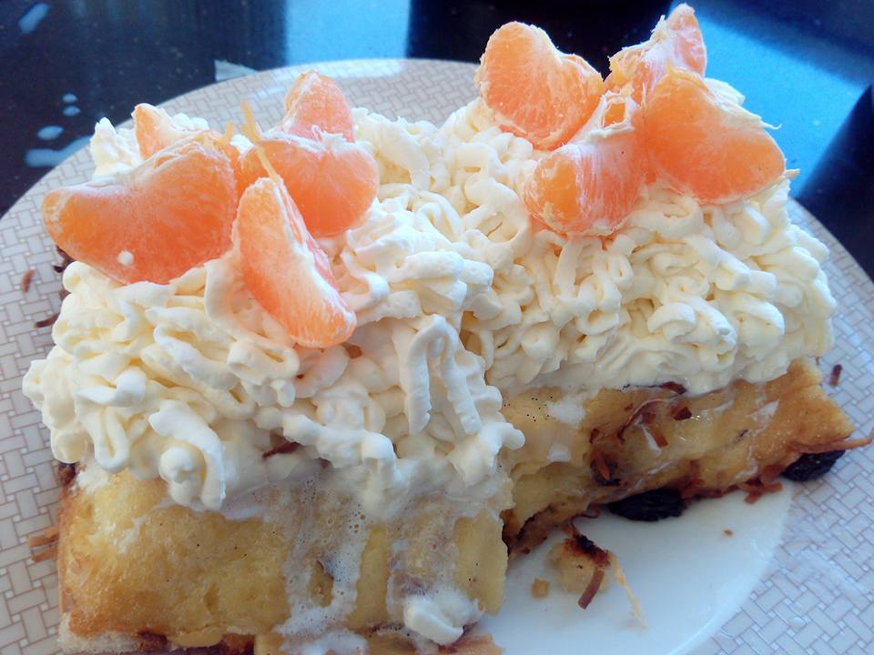 DIY Bread and Butter Pudding. Orange Garnished2